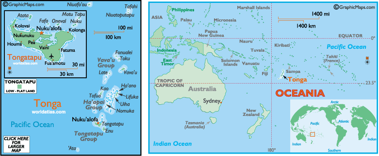 Tonga map where Kamtex Solar AC power system was installed - Kamtex Solar Singapore